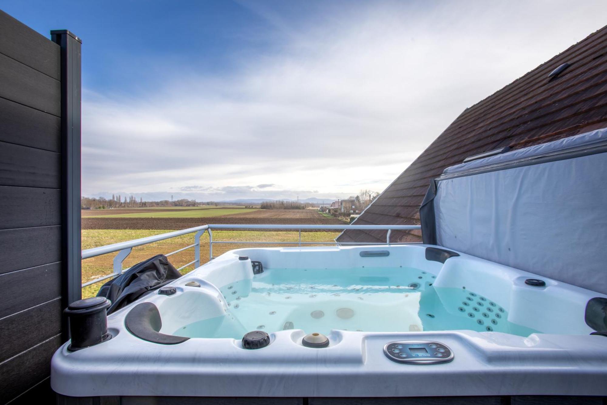 Esplanade Home Private Spa Jacuzzi Sauna Parking, Colmar Muntzenheim Exterior foto